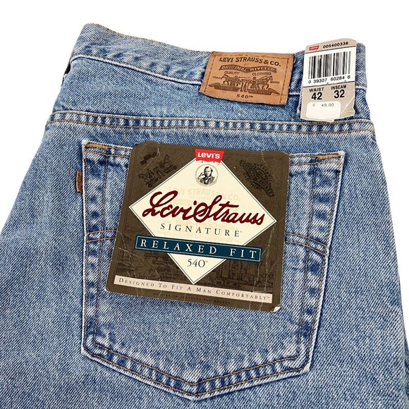 Vintage Y2K Levis 540 Relaxed Fit Jeans Mens Size 42 x 32 DEADSTOCK NOS NWT - Picture 1 of 9